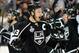 LOS ANGELES, CA - JUNE 07: Dustin Brown #23 of the Los Angeles Kings celebrates his double overtime game winner against the New York Rangers during Game Two of the 2014 NHL Stanley Cup Final at the Staples Center on June 7, 2014 in Los Angeles, California. (Photo by Harry How/Getty Images)