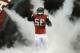 Atlanta Falcons outside linebacker Sean Weatherspoon (56) takes there field before the first half of an NFL football game against the Washington Redskins, Sunday, Dec. 15, 2013, in Atlanta. (AP Photo/John Bazemore)