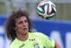 TERESOPOLIS, BRAZIL - JUNE 09: David Luiz in action during a training session of the Brazilian national football team at the squad's Granja Comary training complex, on June 09, 2014 in Teresopolis, 90 km from downtown Rio de Janeiro, Brazil. (Photo by Buda Mendes/Getty Images)