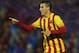VALENCIA, SPAIN - JANUARY 22: Cristian Tello of Barcelona celebrates after scoring during the Copa del Rey Quarter Final First Leg match between Levante UD and FC Barcelona at Ciutat de Valencia on January 22, 2014 in Valencia, Spain. (Photo by Manuel Queimadelos Alonso/Getty Images)