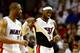 MIAMI, FL - JUNE 10: LeBron James #6 of the Miami Heat walks to the bench during Game Three of the 2014 NBA Finals against the San Antonio Spurs at American Airlines Arena on June 10, 2014 in Miami, Florida. NOTE TO USER: User expressly acknowledges and agrees that, by downloading and or using this photograph, User is consenting to the terms and conditions of the Getty Images License Agreement. (Photo by Andy Lyons/Getty Images)