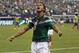 Mexico's Giovani dos Santos (10) celebrates after scoring a goal against Ecuador in the second half of a friendly soccer match Saturday, May 31, 2014, in Arlington, Texas. Mexico won 3-1. (AP Photo/Tony Gutierrez)