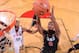 PORTLAND, OR - APRIL 12: Damien Inglis #8 of the World Team drives to the basket against Team USA on April 12, 2014 at the Moda Center Arena in Portland, Oregon. NOTE TO USER: User expressly acknowledges and agrees that, by downloading and or using this photograph, user is consenting to the terms and conditions of the Getty Images License Agreement. Mandatory Copyright Notice: Copyright 2014 NBAE (Photo by Sam Forencich/NBAE via Getty Images)