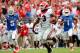JACKSONVILLE, FL - NOVEMBER 02: Todd Gurley #3 of the Georgia Bulldogs runs for yardage during the game against the Florida Gators at EverBank Field on November 2, 2013 in Jacksonville, Florida. (Photo by Sam Greenwood/Getty Images)