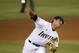 UC Irvine Andrew Morales pitches in the first inning of an NCAA college baseball tournament super regional game against Oklahoma State in Stillwater, Okla., Saturday, June 7, 2014. (AP Photo/Sue Ogrocki)