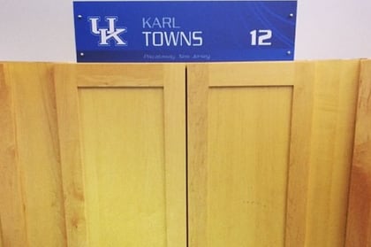 Karl Towns Has His Number and Locker at Kentucky