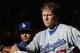PHOENIX, AZ - MAY 17: A.J. Ellis #17 of the Los Angeles Dodgers in the dugout before the MLB game against the Arizona Diamondbacks at Chase Field on May 17, 2014 in Phoenix, Arizona. The Diamondbacks defeated the Dodgers 18-7. (Photo by Christian Petersen/Getty Images)