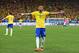 SAO PAULO, BRAZIL - JUNE 12: Neymar of Brazil celebrates after scoring his second goal on a penalty kick in the second half during the 2014 FIFA World Cup Brazil Group A match between Brazil and Croatia at Arena de Sao Paulo on June 12, 2014 in Sao Paulo, Brazil. (Photo by Adam Pretty/Getty Images)