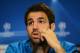 LONDON, ENGLAND - APRIL 17: Cesc Fabregas of Barcelona attends a press conference ahead of their UEFA Champions League semi-final first leg match against Chelsea at Stamford Bridge on April 17, 2012 in London, England. (Photo by Mike Hewitt/Getty Images)