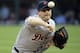Detroit Tigers starter Max Scherzer throws against the Chicago White Sox during the first inning of a baseball game in Chicago, Thursday, June 12, 2014. (AP Photo/Nam Y. Huh)