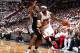 MIAMI, FL - JUNE 12: LeBron James #6 of the Miami Heat drives against Kawhi Leonard #2 of the San Antonio Spurs during Game Four of the 2014 NBA Finals at American Airlines Arena in Miami, Florida on June 12, 2014. NOTE TO USER: User expressly acknowledges and agrees that, by downloading and or using this photograph, User is consenting to the terms and conditions of the Getty Images License Agreement. Mandatory Copyright Notice: Copyright 2014 NBAE (Photo by Nathaniel S. Butler/NBAE via Getty Images)