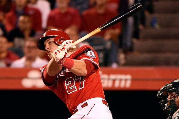 Listen in as Mic'd Up Trout Takes Batting Practice