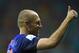Netherlands' Arjen Robben gives a thumbs up after the group B World Cup soccer match between Spain and the Netherlands at the Arena Ponte Nova in Salvador, Brazil, Friday, June 13, 2014. (AP Photo/Manu Fernandez)