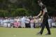 Martin Kaymer, of Germany, reacts after missing a putt on the ninth hole during the second round of the U.S. Open golf tournament in Pinehurst, N.C., Friday, June 13, 2014. (AP Photo/Chuck Burton)