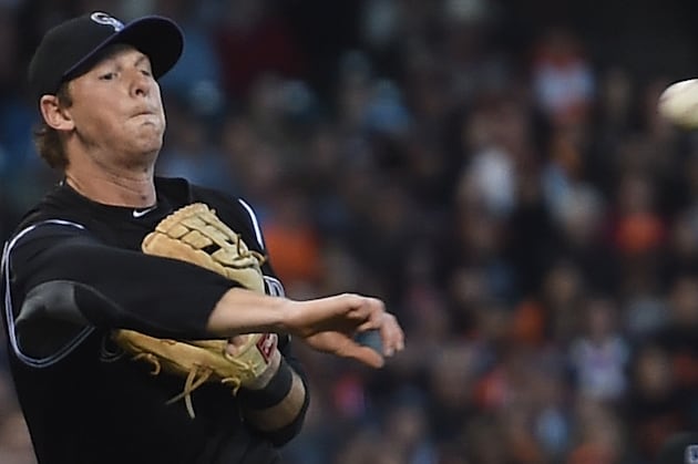 Rockies Score 5 in Ninth to Edge Giants