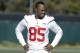 San Francisco 49ers tight end Vernon Davis smiles during NFL football practice in Santa Clara, Calif., Wednesday, Jan. 15, 2014. The 49ers are scheduled to play the Seattle Seahawks for the NFC championship on Sunday. (AP Photo/Jeff Chiu)