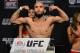 December 13, 2013; Sacramento, CA, USA; UFC flyweight championship fighter Demetrious Johnson participates in the official weigh-in for UFC on FOX 9 at Sleep Train Arena. Mandatory Credit: Kyle Terada-USA TODAY Sports
