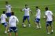 Argentina's Sergio Aguero, center, kicks the ball next to teammate Lionel Messi, second right, during a training session in Vespasiano, near Belo Horizonte, Brazil, Thursday, June 12, 2014. Argentina will play in group F of the Brazil 2014 soccer World Cup. (AP Photo/Victor R. Caivano)