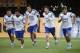 Argentine soccer players, from left, Maxi Rodriguez, Ezequiel Lavezzi, Angel di Maria, Lionel Messi and Sergio Aguero, run during a training session in Vespasiano, near Belo Horizonte, Brazil, Thursday, June 12, 2014. Argentina will play in group F of the Brazil 2014 soccer World Cup. (AP Photo/Victor R. Caivano)