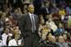 Cleveland Cavaliers head coach Byron Scott during an NBA basketball game against the Miami Heat Monday, April 15, 2013, in Cleveland. (AP Photo/Mark Duncan)