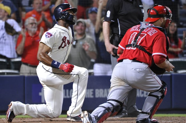 Angels regroup to beat Braves 11-6 in 13 innings