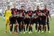Team Germany poses for a group photo prior a friendly WCup preparation soccer match between Germany and Cameroon in Moenchengladbach, Germany, Monday, June 2, 2014. (AP Photo/Frank Augstein)
