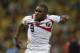 Costa Rica's Joel Campbell celebrates after the group D World Cup soccer match between Uruguay and Costa Rica at the Arena Castelao in Fortaleza, Brazil, Saturday, June 14, 2014. Costa Rica won the match 3-1. (AP Photo/Bernat Armangue)