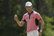 Martin Kaymer, of Germany, waves after a par on the first green during the third round of the U.S. Open golf tournament in Pinehurst, N.C., Saturday, June 14, 2014. (AP Photo/Chuck Burton)