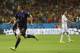 Netherlands' Robin van Persie celebrates after his scoring his side's fourth goal during the second half of the group B World Cup soccer match between Spain and the Netherlands at the Arena Ponte Nova in Salvador, Brazil, Friday, June 13, 2014. (AP Photo/Natacha Pisarenko)
