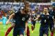 PORTO ALEGRE, BRAZIL - JUNE 15: Karim Benzema of France celebrates scoring the first goal with Patrice Evra, Mathieu Valbuena during the 2014 FIFA World Cup Brazil Group E match between France and Honduras at Estadio Beira-Rio on June 15, 2014 in Porto Alegre, Brazil. (Photo by Ian Walton/Getty Images)