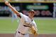 Vanderbilt pitcher Tyler Beede throws to a Stanford batter during first inning of an NCAA college baseball Super Regional tournament game Friday, June 6, 2014, in Nashville, Tenn. (AP Photo/Wade Payne)