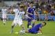 Argentina's Lionel Messi, left, in action during the group F World Cup soccer match between Argentina and Bosnia at the Maracana Stadium in Rio de Janeiro, Brazil, Sunday, June 15, 2014. (AP Photo/Felipe Dana)