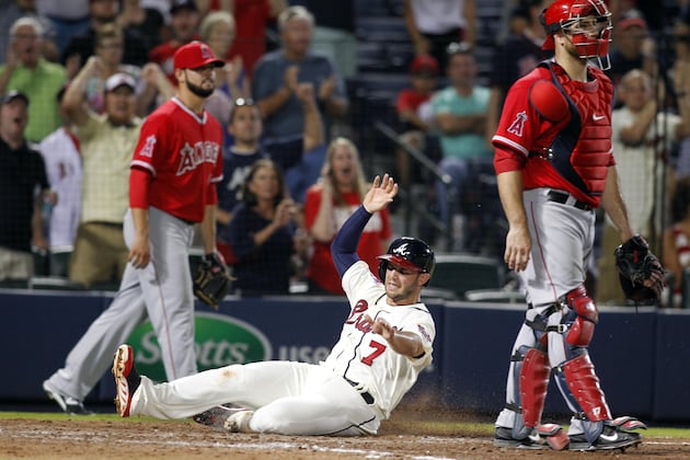 La Stella Stays Hot, Braves Drop Angels, 7-3