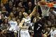 SAN ANTONIO, TX - JUNE 15: Manu Ginobili #20 of the San Antonio Spurs dunks against the Miami Heat during Game Five of the 2014 NBA Finals at AT&T Center on June 15, 2014 in San Antonio, Texas. NOTE TO USER: User expressly acknowledges and agrees that, by downloading and/or using this photograph, user is consenting to the terms and conditions of the Getty Images License Agreement. Mandatory Copyright Notice: Copyright 2014 NBAE (Photo by Issac Baldizonw/NBAE via Getty Images)