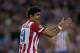 MADRID, SPAIN - APRIL 22: Diego Costa of Atletico de Madrid protests to the referee during the UEFA Champions League Semi Final first leg match between Club Atletico de Madrid and Chelsea FC at Vicente Calderon Stadium on April 22, 2014 in Madrid, Spain. (Photo by Gonzalo Arroyo Moreno/Getty Images)