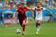 SALVADOR, BRAZIL - JUNE 16: Cristiano Ronaldo of Portugal controls the ball against Mario Goetze of Germany during the 2014 FIFA World Cup Brazil Group G match between Germany and Portugal at Arena Fonte Nova on June 16, 2014 in Salvador, Brazil. (Photo by Phil Walter/Getty Images)