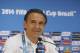 Italy coach Cesare Prandelli fields questions during a press conference at Arena da Amazonia in Manaus, Brazil, Friday, June 13, 2014. Italy plays in group D of the 2014 soccer World Cup. (AP Photo/Antonio Calanni)