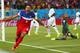 NATAL, BRAZIL - JUNE 16: Clint Dempsey of the United States reacts after scoring his team's first goal past goalkeeper Adam Kwarasey of Ghana during the 2014 FIFA World Cup Brazil Group G match between Ghana and the United States at Estadio das Dunas on June 16, 2014 in Natal, Brazil. (Photo by Michael Steele/Getty Images)