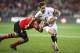 CHRISTCHURCH, NEW ZEALAND - JUNE 17: Danny Cipriani of England breaks past Joel Everson during the match between the Crusaders and England at the AMI Stadium on June 17, 2014 in Christchurch, New Zealand. (Photo by David Rogers/Getty Images)