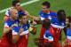 NATAL, BRAZIL - JUNE 16: Clint Dempsey of the United States celebrates with teammates after scoring his team's first goal during the 2014 FIFA World Cup Brazil Group G match between Ghana and the United States at Estadio das Dunas on June 16, 2014 in Natal, Brazil. (Photo by Laurence Griffiths/Getty Images)