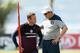RIO DE JANEIRO, BRAZIL - JUNE 16: Wayne Rooney of England talks to Roy Hodgson of England during a training session at the Urca military base (Forte de Urca) training ground at on June 16, 2014 in Rio de Janeiro, Brazil. (Photo by Richard Heathcote/Getty Images)