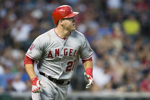 Trout's 2 HRs Back Another Shoemaker Win