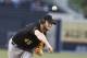 Pittsburgh Pirates starting pitcher Gerrit Cole throws against the San Diego Padres in the first inning of a baseball game Tuesday, June 3, 2014, in San Diego. (AP Photo/Lenny Ignelzi)