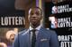 Top NBA draft prospect Andrew Wiggins of Kansas prepares for an interview during the NBA draft lottery in New York, Tuesday, May 20, 2014. (AP Photo/Kathy Willens)