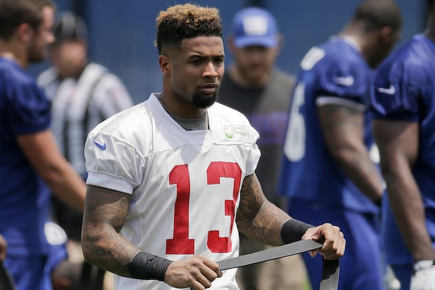 Hamstring Limits NY Giants Rookie Wideout Odell Beckham Jr.