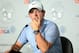 PINEHURST, NC - JUNE 11: Rory McIlroy of Northern Ireland is interviewed during a press conference prior to the start of the 114th U.S. Open at Pinehurst Resort & Country Club, Course No. 2 on June 11, 2014 in Pinehurst, North Carolina. (Photo by David Cannon/Getty Images)