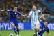 RIO DE JANEIRO, BRAZIL - JUNE 15: Lionel Messi of Argentina dribbles past Muhamed Besic of Bosnia and Herzegovina to score his team's second goal during the 2014 FIFA World Cup Brazil Group F match between Argentina and Bosnia-Herzegovina at Maracana on June 15, 2014 in Rio de Janeiro, Brazil. (Photo by Matthias Hangst/Getty Images)