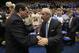 Duke coach Mike Krzyzewski, left, and North Carolina coach Roy Williams shake hands prior to an NCAA college basketball game in Durham, N.C., Wednesday, Feb. 9, 2011. (AP Photo)