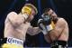 LAS VEGAS, NV - MARCH 8: Canelo Alvarez throws a punch against Alfredo Angulo during their non-title, 12-round super welterweight bout at the MGM Grand Garden March 8, 2014, in Las Vegas, Nevada. (Photo by Kevork Djansezian/Getty Images)