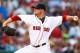 BOSTON, MA - JUNE 17: Jon Lester #31 of the Boston Red Sox pitches against the Minnesota Twins during the game at Fenway Park on June 17, 2014 in Boston, Massachusetts. (Photo by Jared Wickerham/Getty Images)